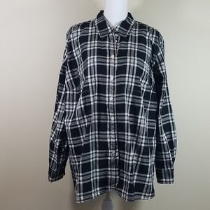 Lauren Jeans Co plaid button down